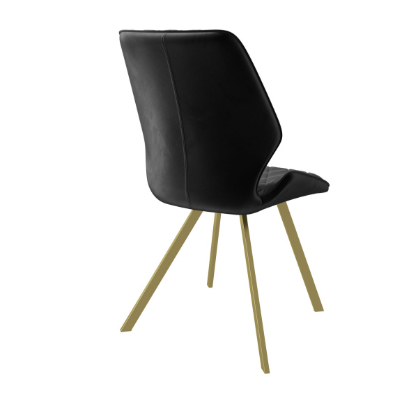 Стул RAFAEL-R BLACK DIVA 24 GOLD